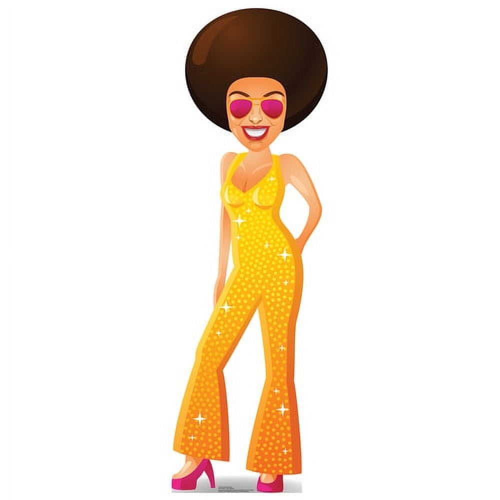 72 x 23 in. Cartoon Disco Dancer Cardboard Standup