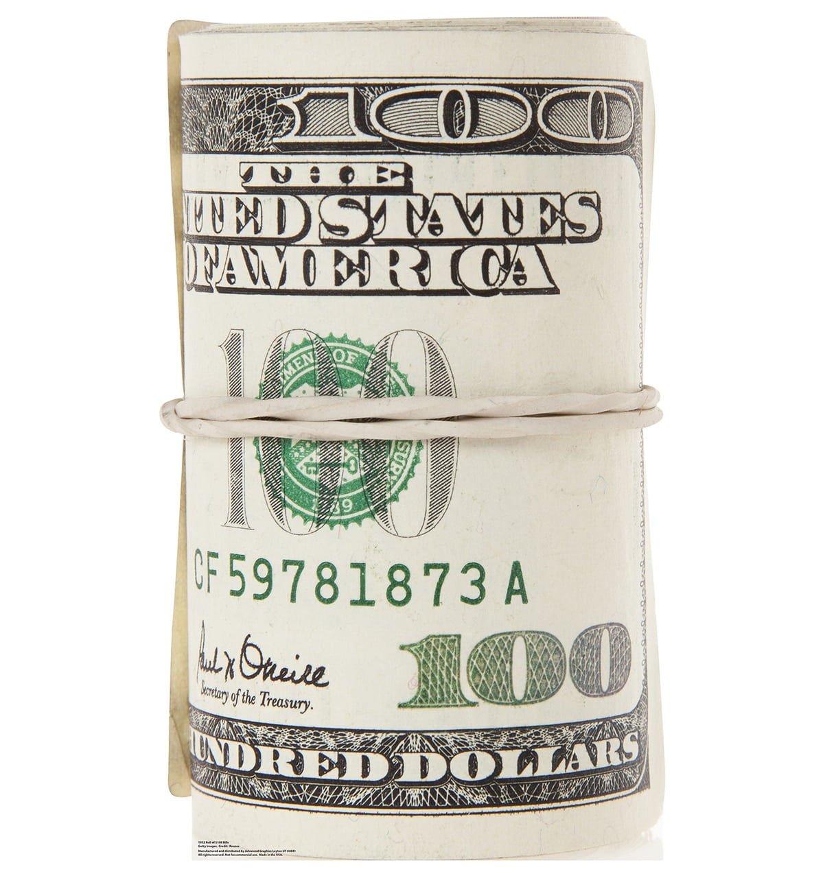Picture of Advanced Graphics 1952 45 x 27 in. Roll of Dollar 100 Bills Cardboard Standup