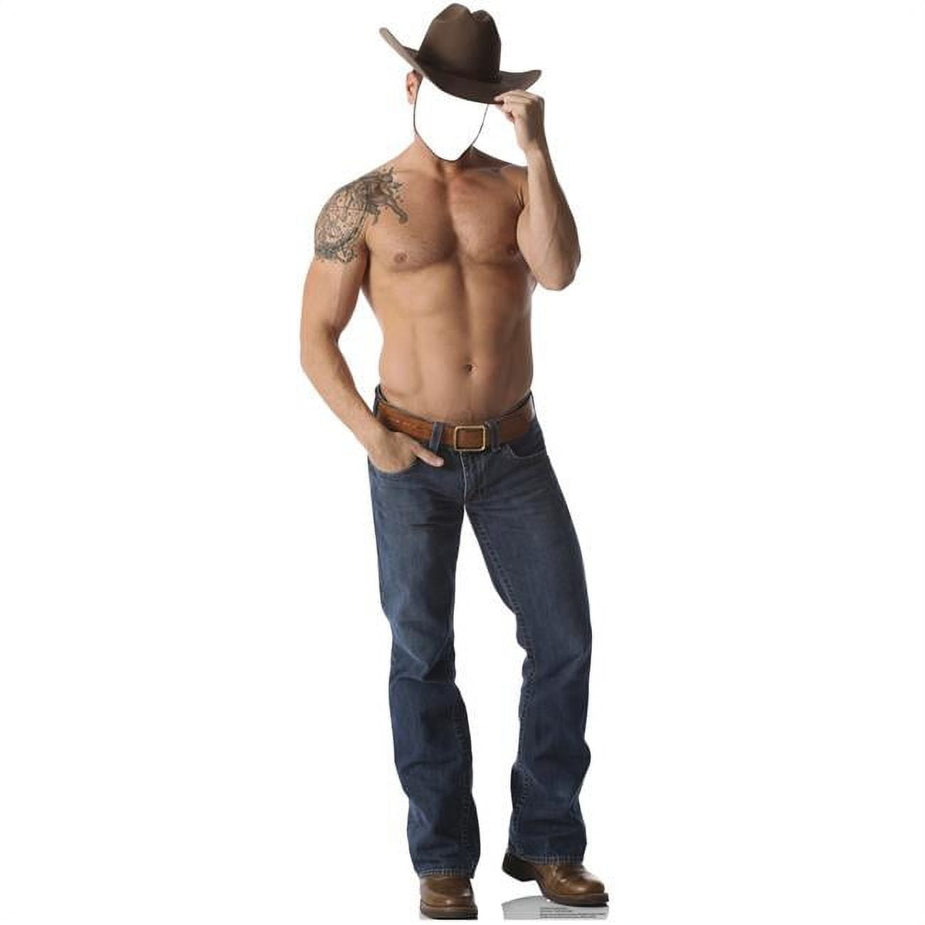 Picture of Advanced Graphics 1979 72 x 25 in. Shirtless Cowboy Standin Cardboard Standup