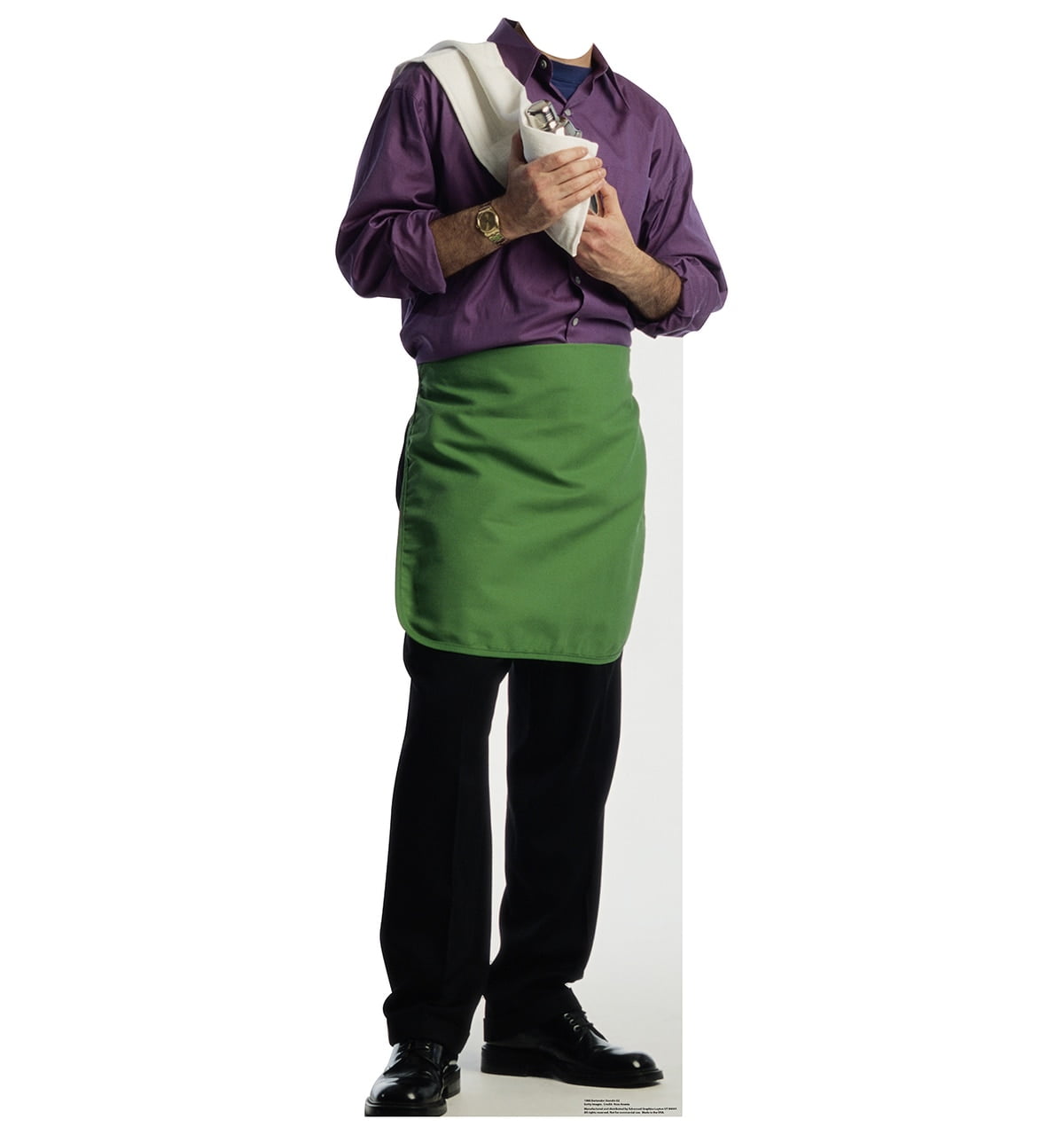 Picture of Advanced Graphics 1988 62 x 22 in. Green Apron Bartender Standin Cardboard Standup