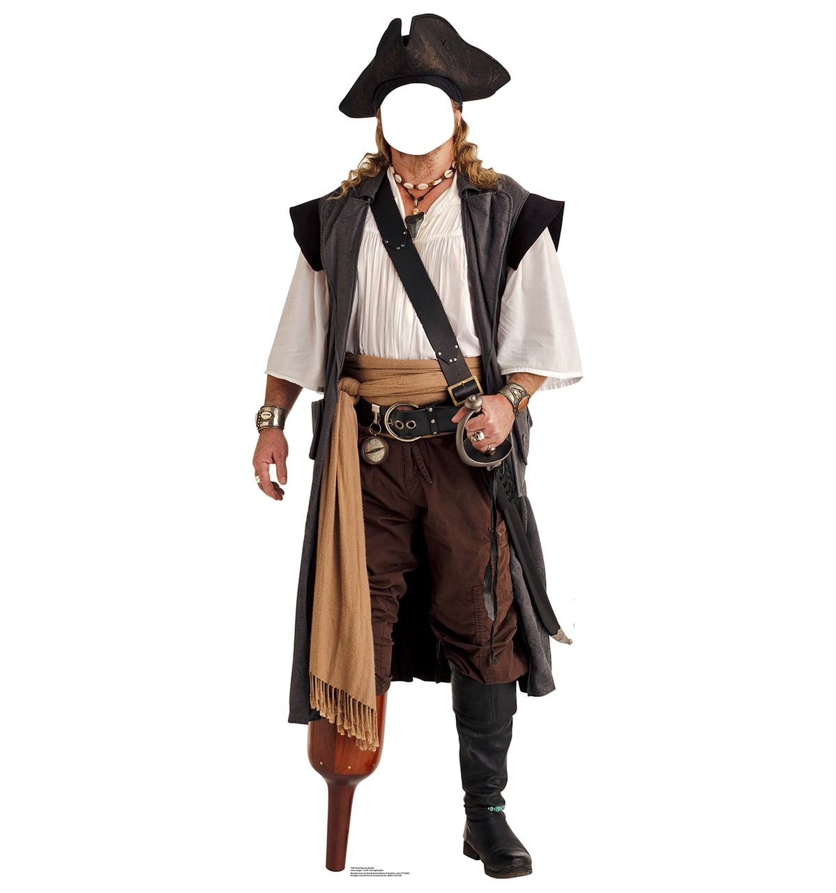 Picture of Advanced Graphics 1992 76 x 29 in. Pirate Peg Leg Standin Cardboard Standup