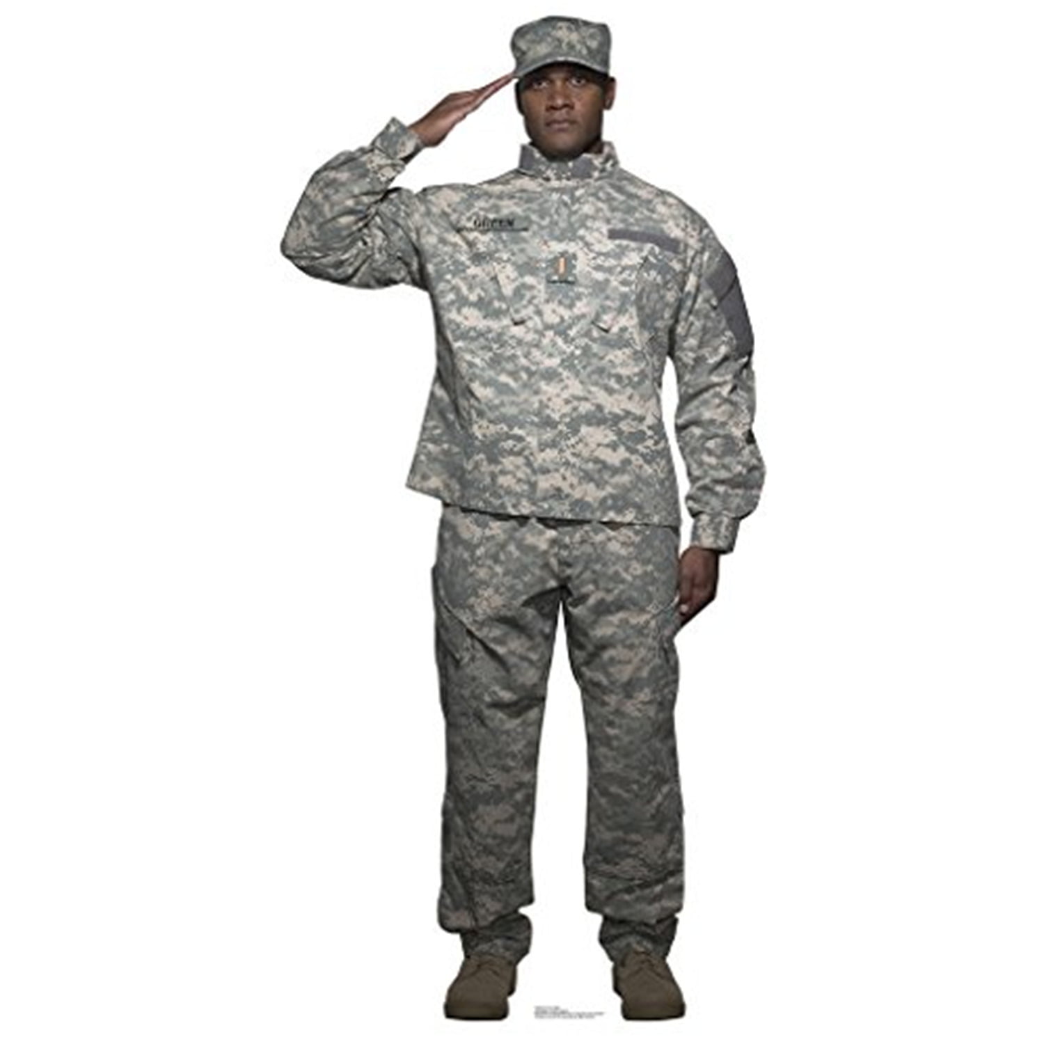 Picture of Advanced Graphics 1996 76 x 36 in. Digital Camo Soldier Cardboard Standup