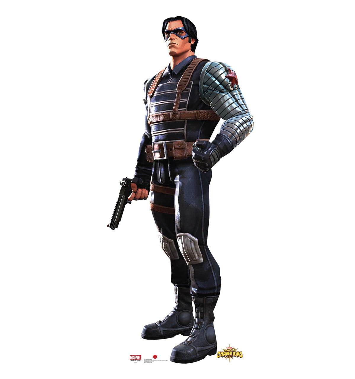 72 x 30 in. Winter Soldier - Marvel Contest of Champions Game Cardboard Standup