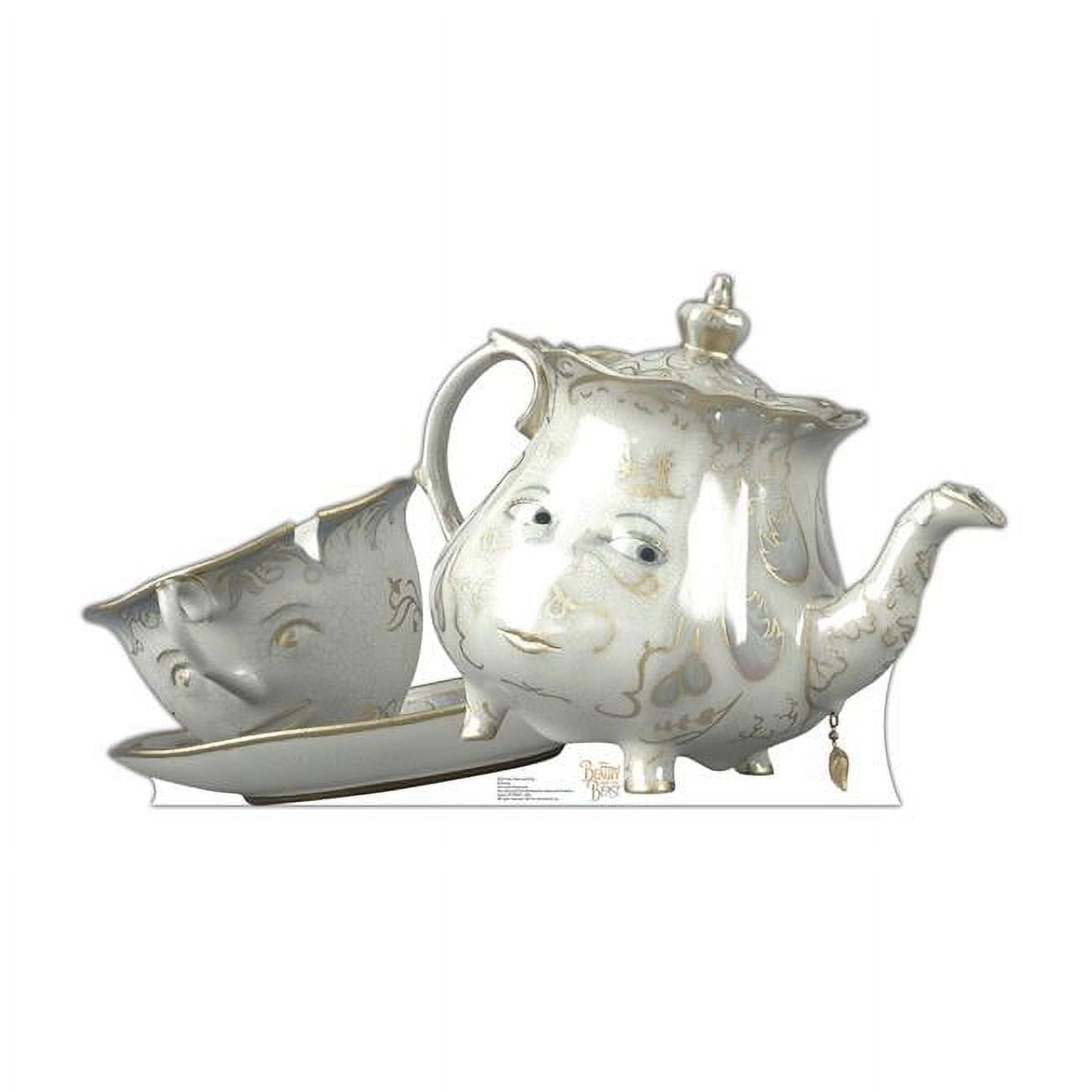 27 x 45 in. Mrs Potts & Chip - Disney Beauty & the Beast Live Action Cardboard Standup