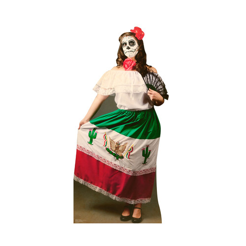 Day of The Dead Woman Cardboard Standup