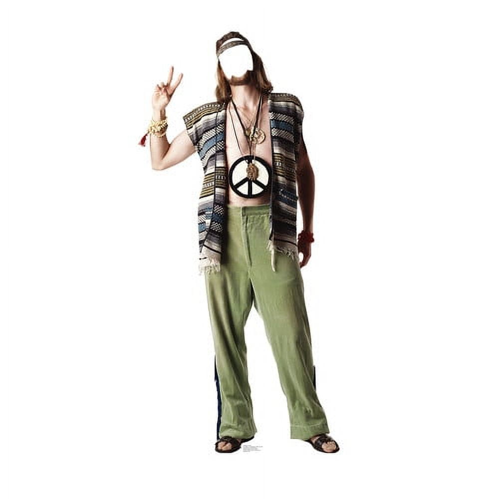 Hippie Standin Cardboard Standup - 73 x 35 in.