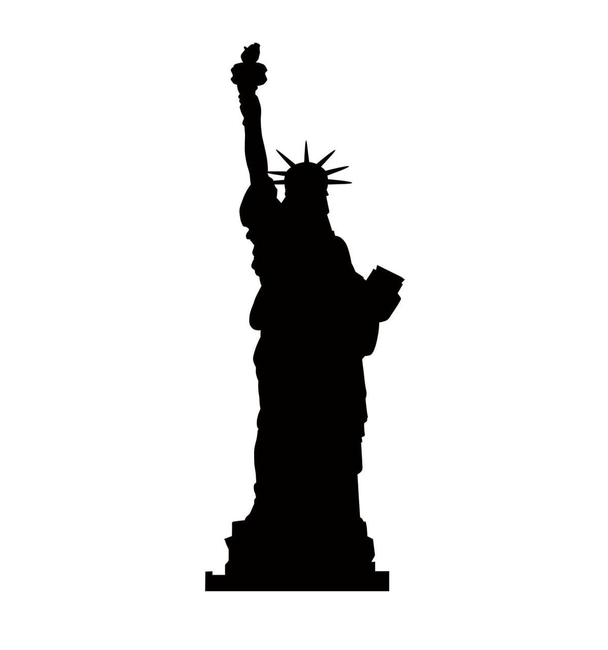 Statue Of Liberty Silhouette Cardboard Standup 76 x 28 in.