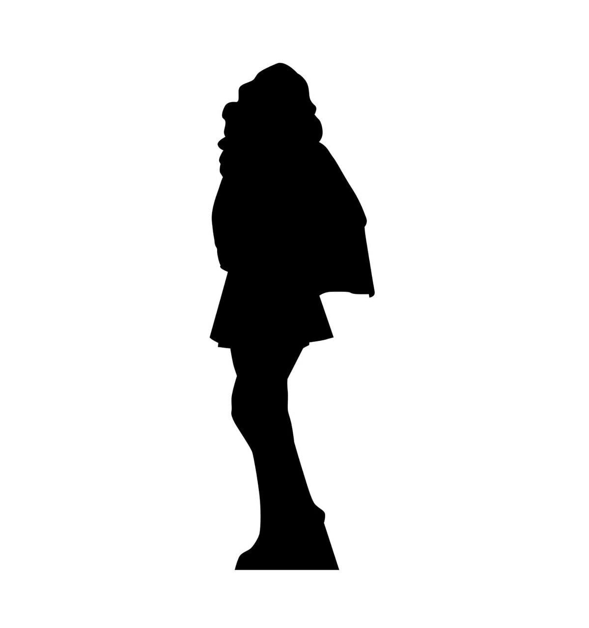 Superhero Girl Silhouette Cardboard Standup