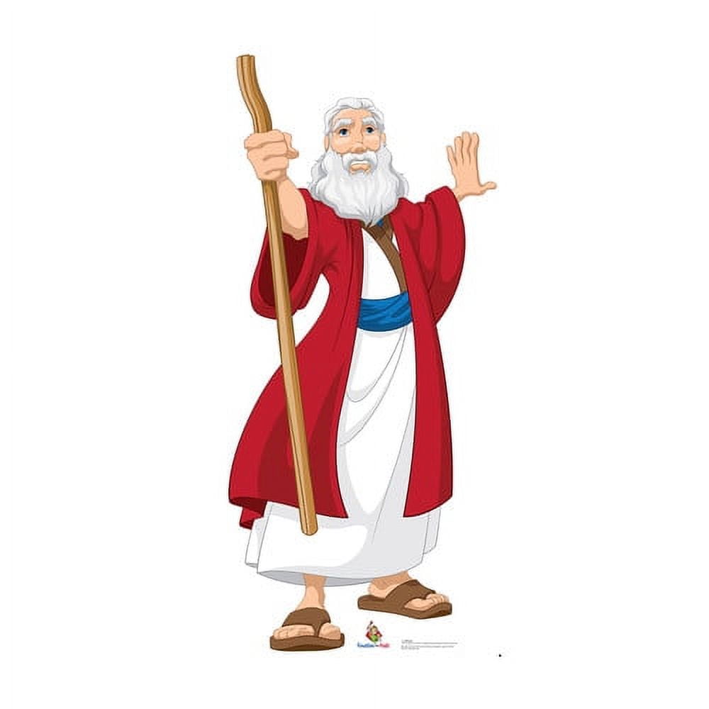 64 x 28 in. Moses - Creative for Kids Illustrated Cardboard Standup