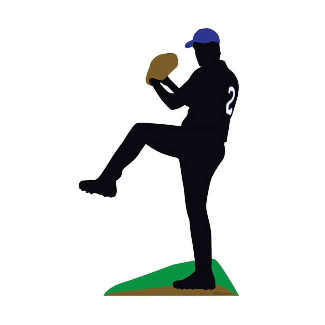 73 x 44 in. Baseball Sillouette Cardboard Standup