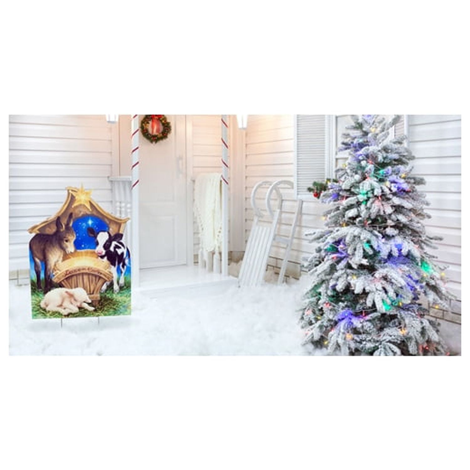 Picture of Advanced Graphics 2565 33 x 26 in. Born in a Manger- Gelsinger Outdoor Yard Sign