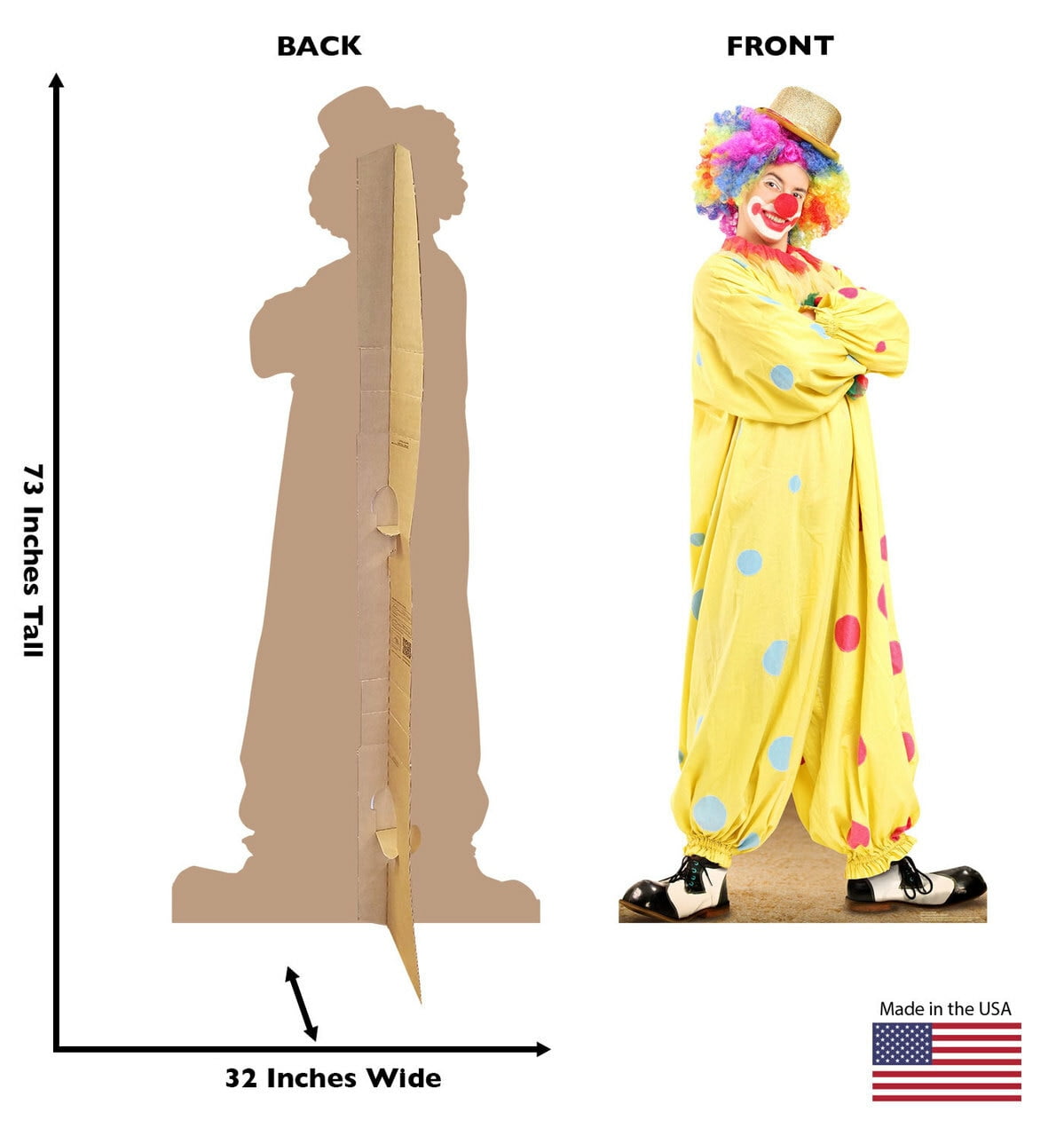 Picture of Advanced Graphics 2692 32 x 73 in. Circus Clown Wall Decal