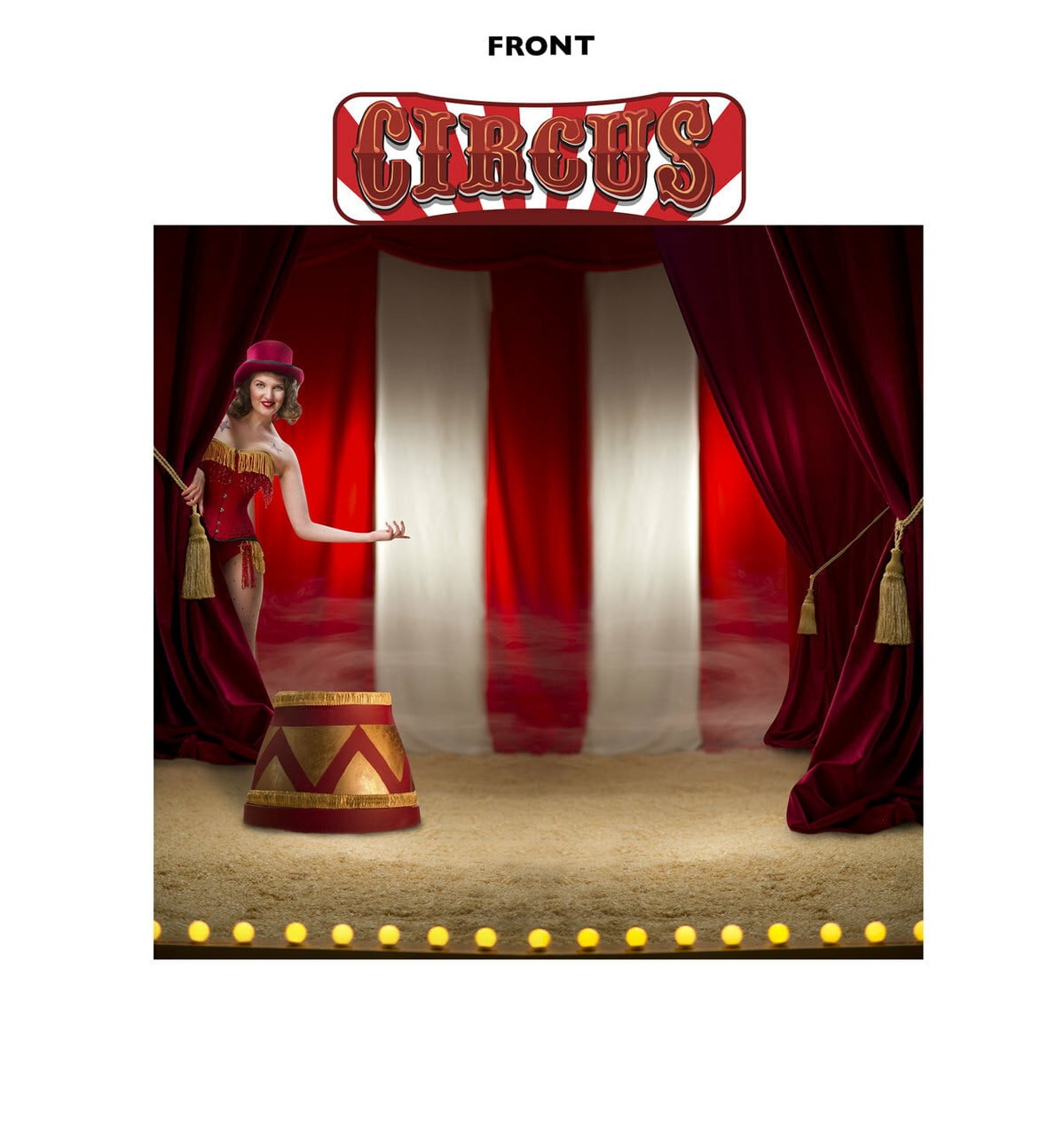 Picture of Advanced Graphics 2694 88 x 94 in. Circus Backdrop & Circus Header Wall Decal