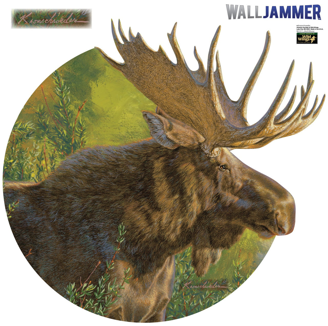 Picture of Advanced Graphics WJ1211 24 in. Moose Wall Decal