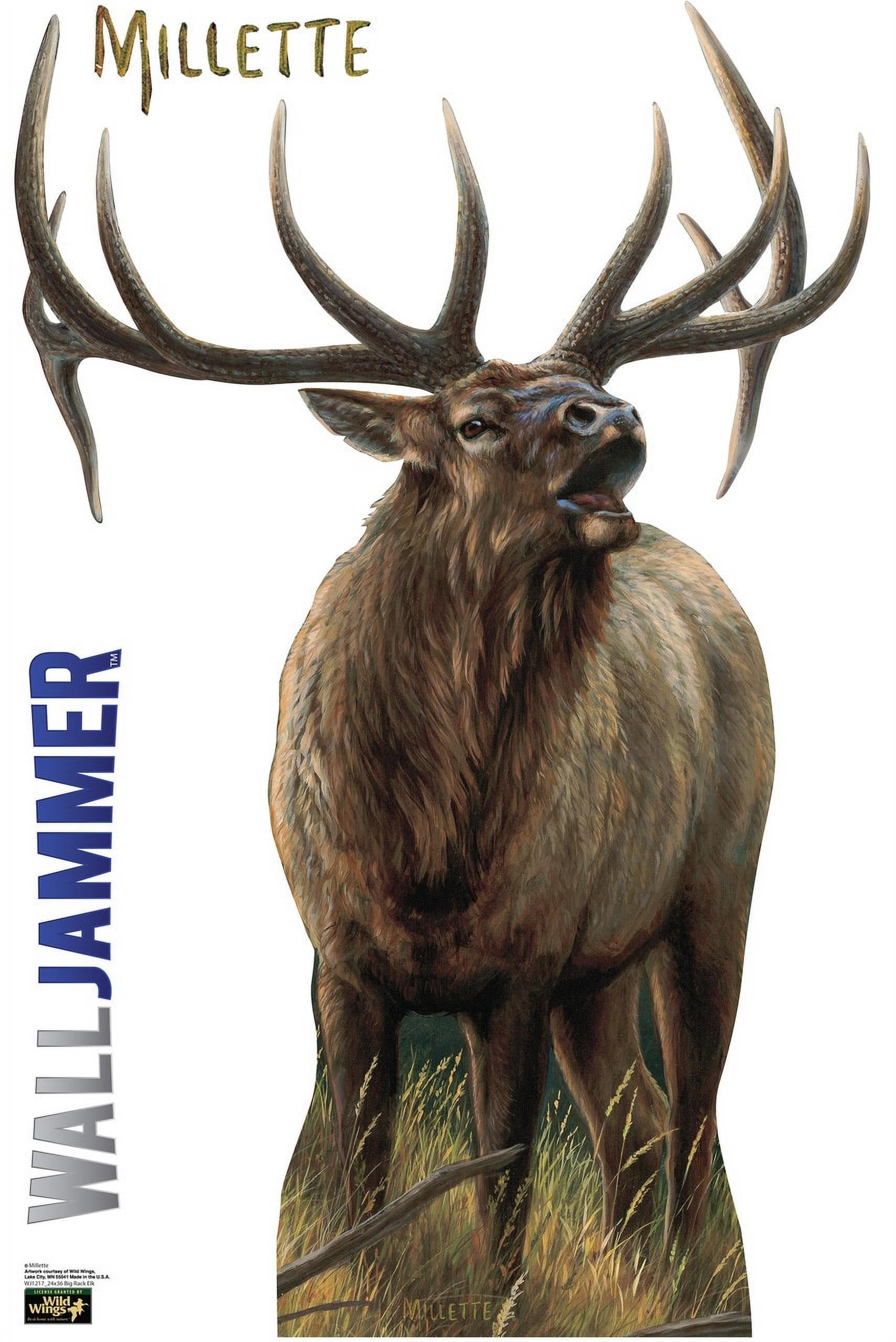 Picture of Advanced Graphics WJ1217 24 x 36 in. Big Rack Elk Wall Decal