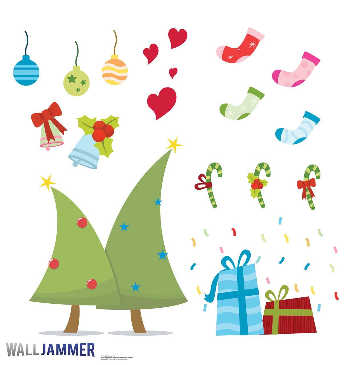 Picture of Advanced Graphics WJ1159 24 x 36 in. Christmas Fun Wall Decal