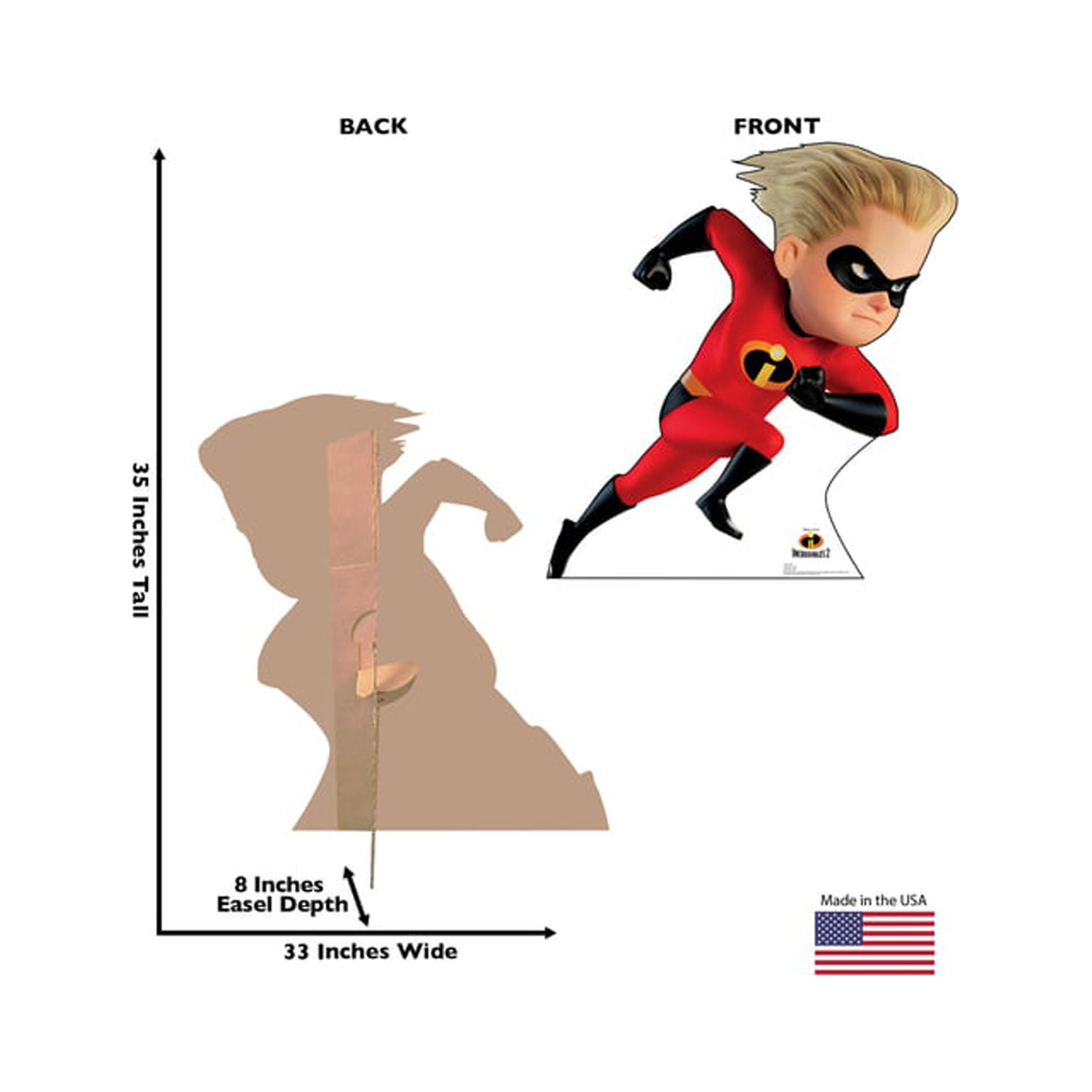 Dash Cardboard Cutout - Disneys Incredibles 2