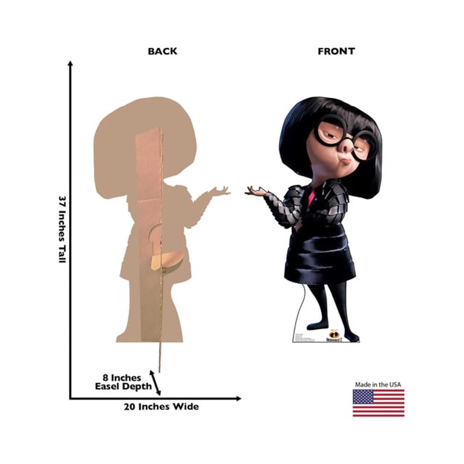 Edna Mode Cardboard Cutout - Disneys Incredibles 2