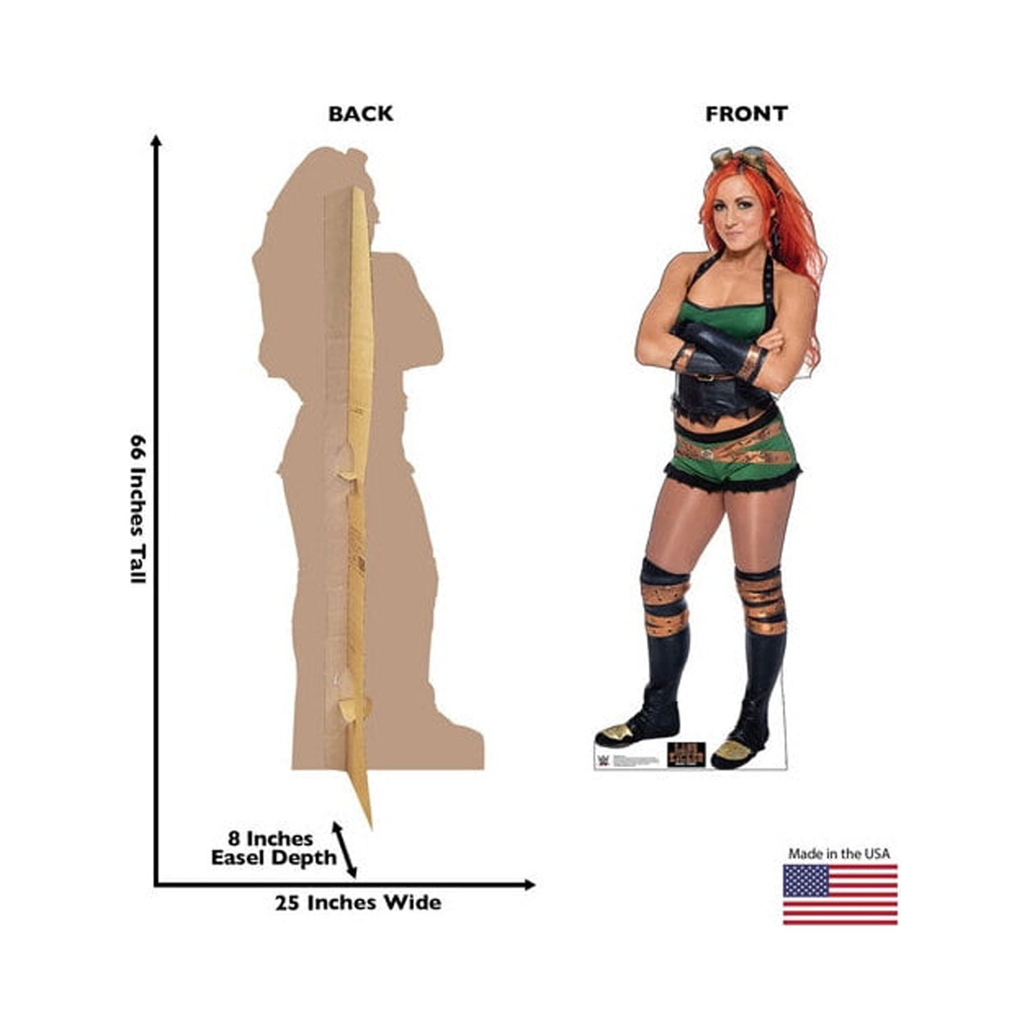 WWE Becky Lynch Cardboard Cutout - 66 x 25 in.