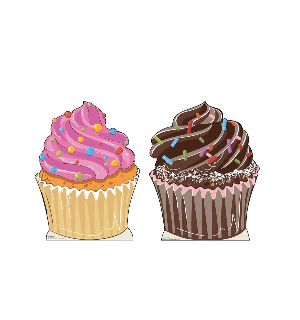 Picture of Advanced Graphics 2749 Cupcakes Cardboard Standup, 38 x 28 in.