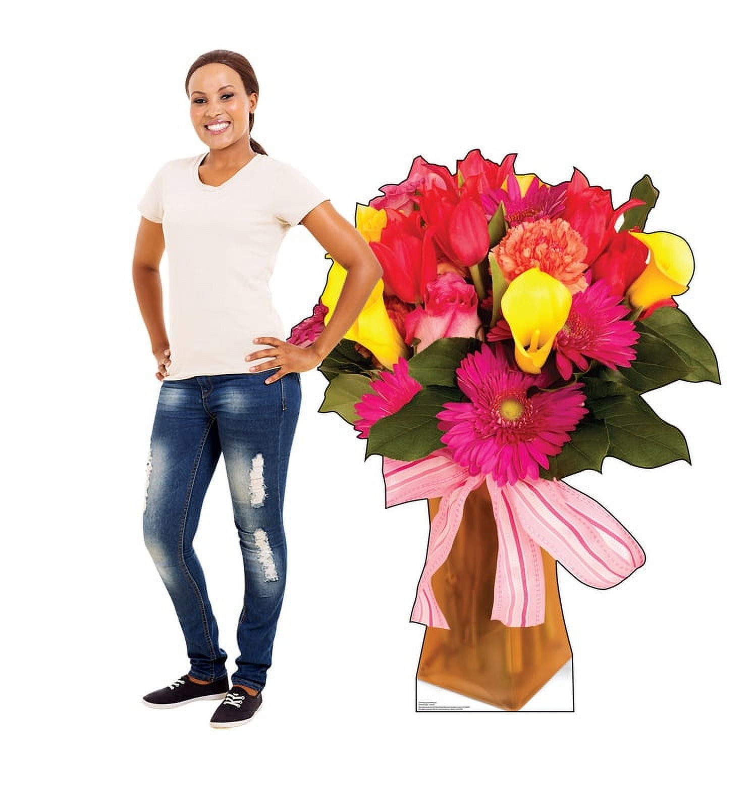 Bouquet of Flowers Cardboard Standup, 57 x 45 in.