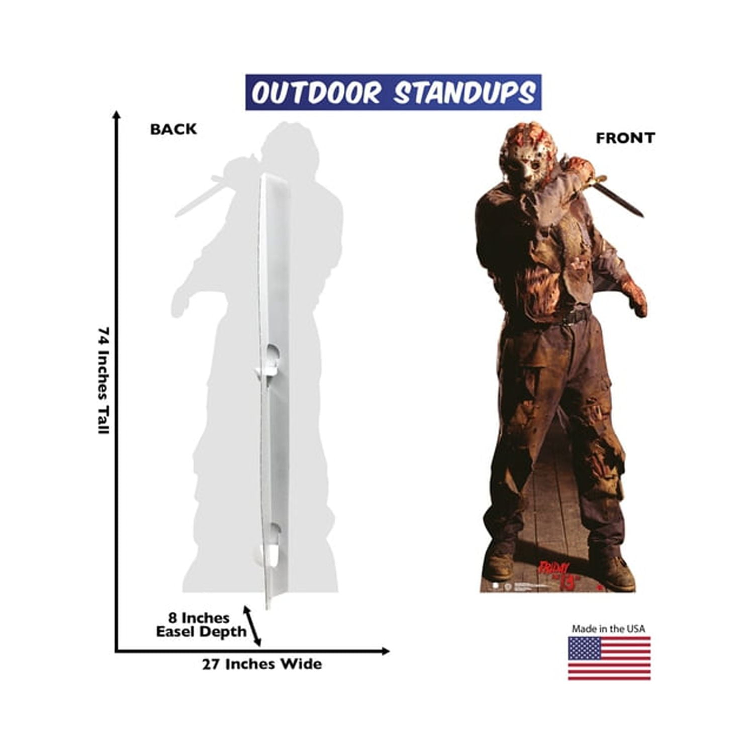Picture of Advanced Graphics 2639 74 x 27 in. Jason Voorhees Outdoor Standee Decor