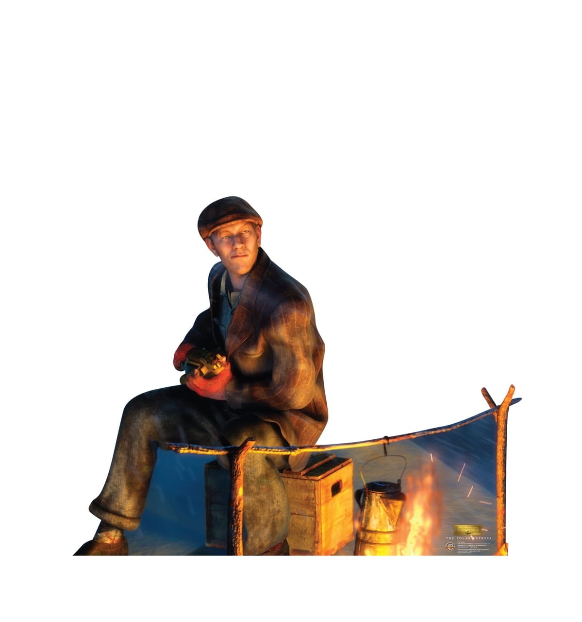 45 x 56 in. Hobo from The Polar Express Cutout