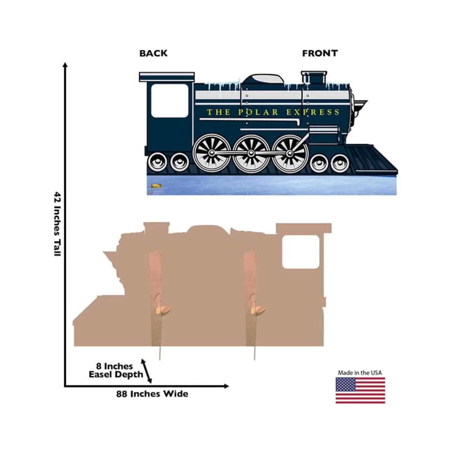 42 x 88 in. The Polar Express Train Stand-in Cutout