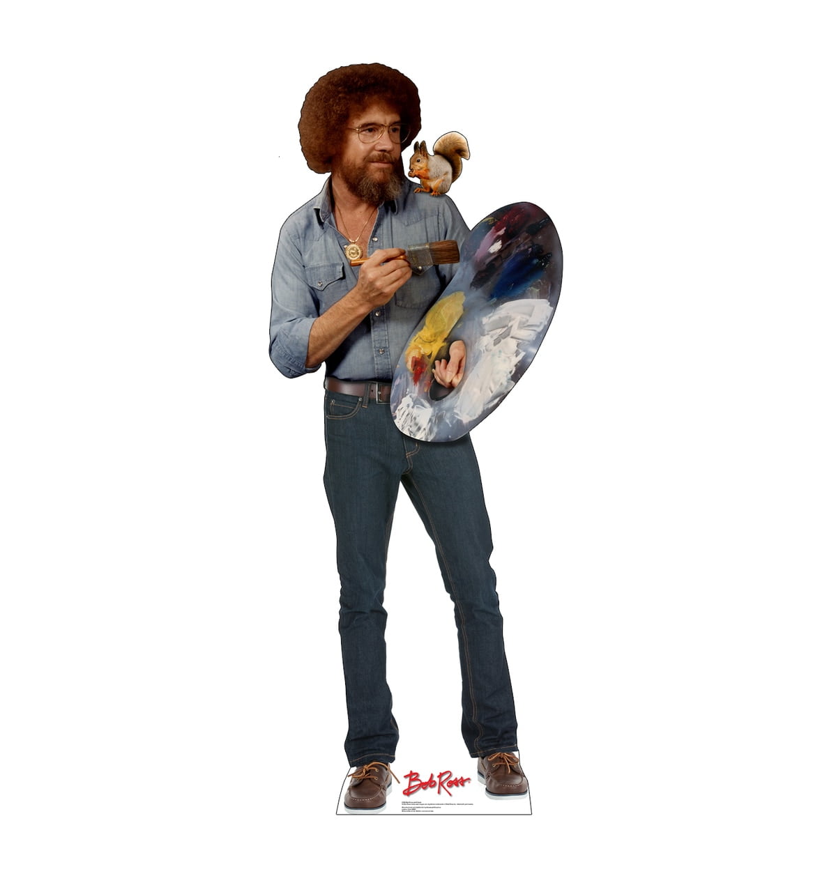 Picture of Advanced Graphics 2782 74 x 29 in. Bob Ross and Friend - Cardboard Cutout