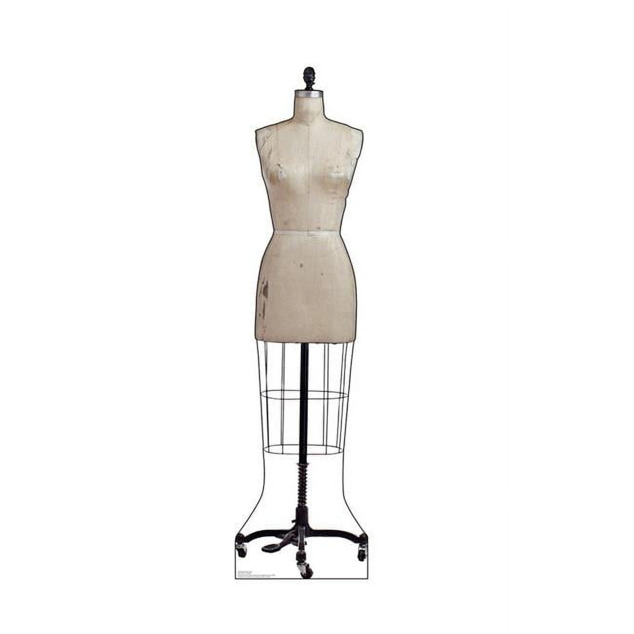 66 x 17 in. Old Dress Mannequin Cardboard Cutout