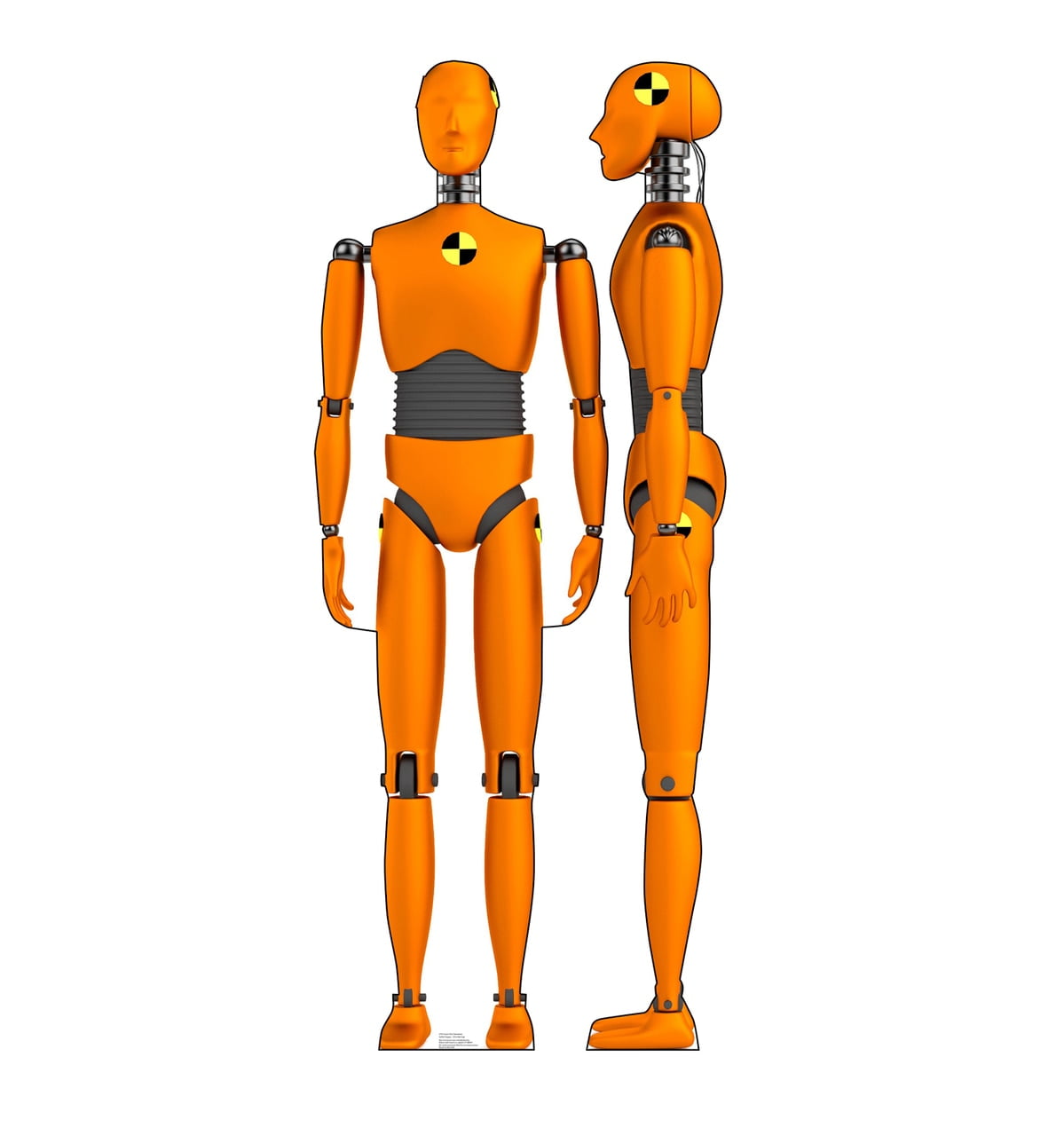 75 x 22 & 75 x 10 in. Crash Test Dummies Cardboard Cutout
