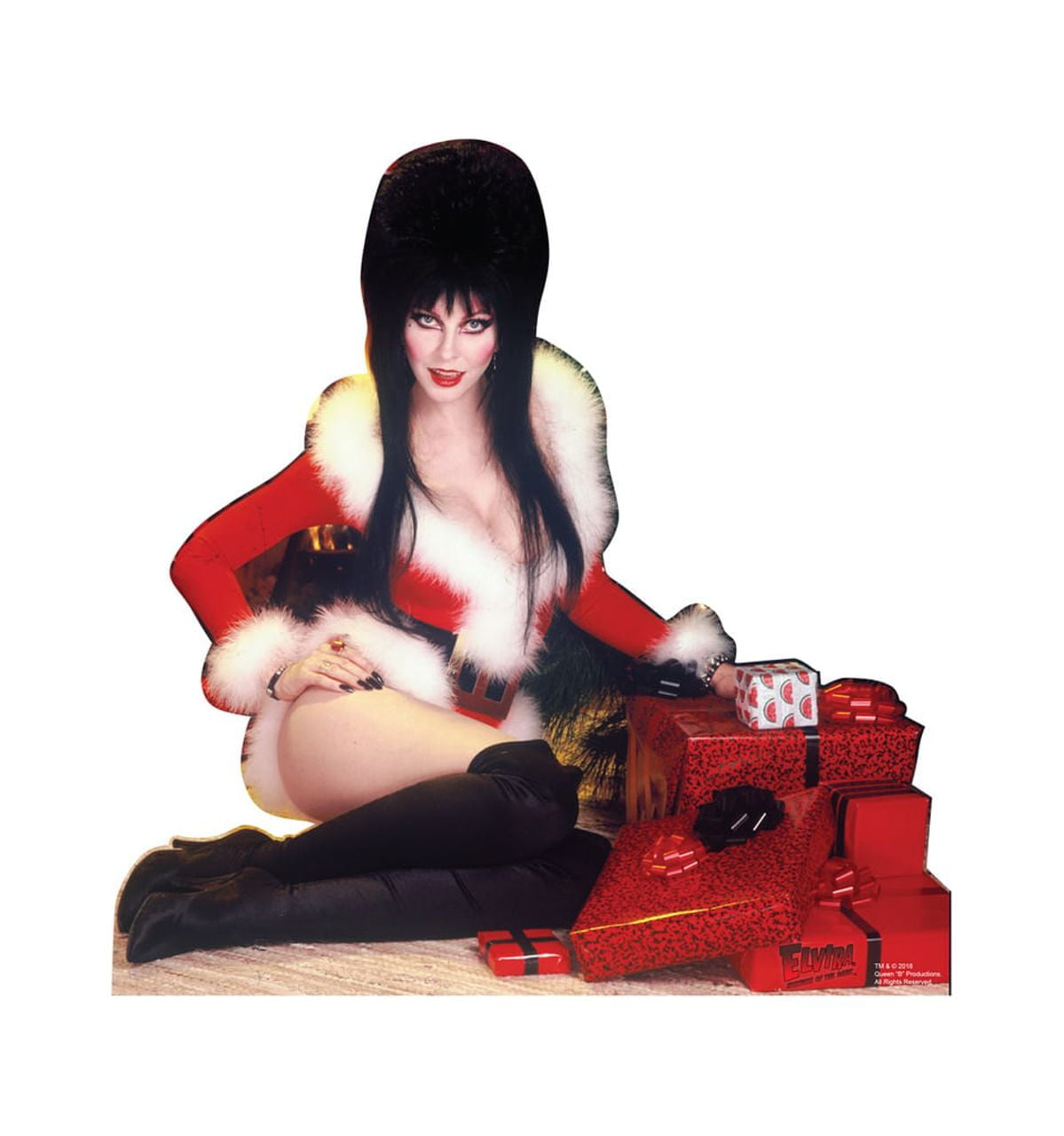 18 x 18 in. Elvira Christmas Mini Standee Cardboard Cutout