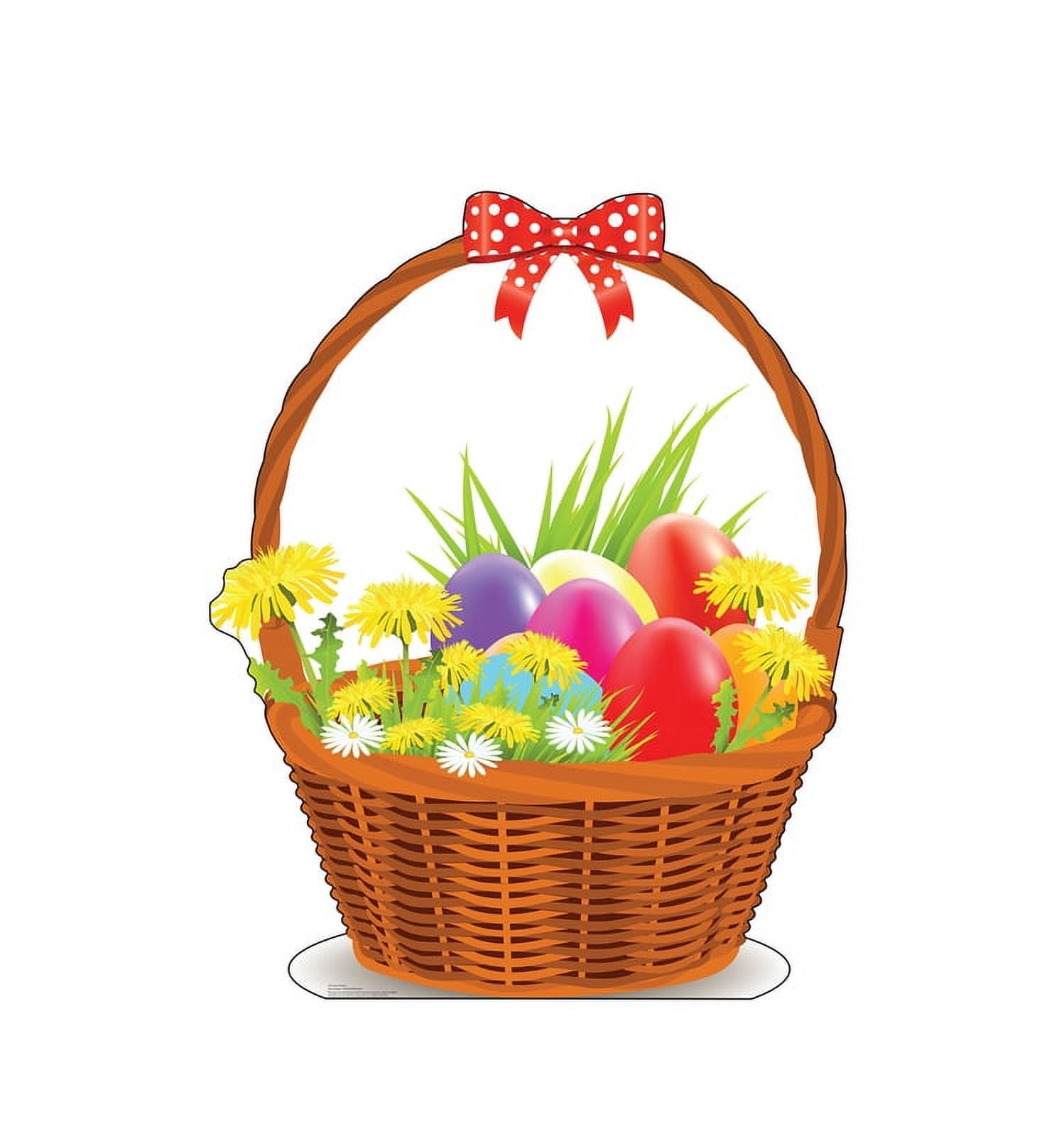 57 x 45 in. Easter Basket Cardboard Cutout Standup
