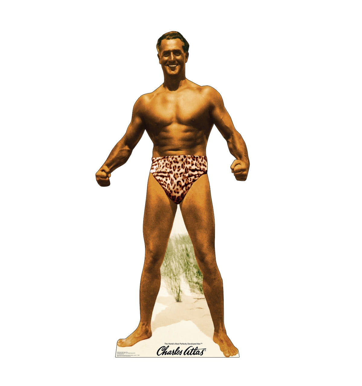 70 x 33 in. Charles Atlas Classic Pose Cardboard Cutout Standup