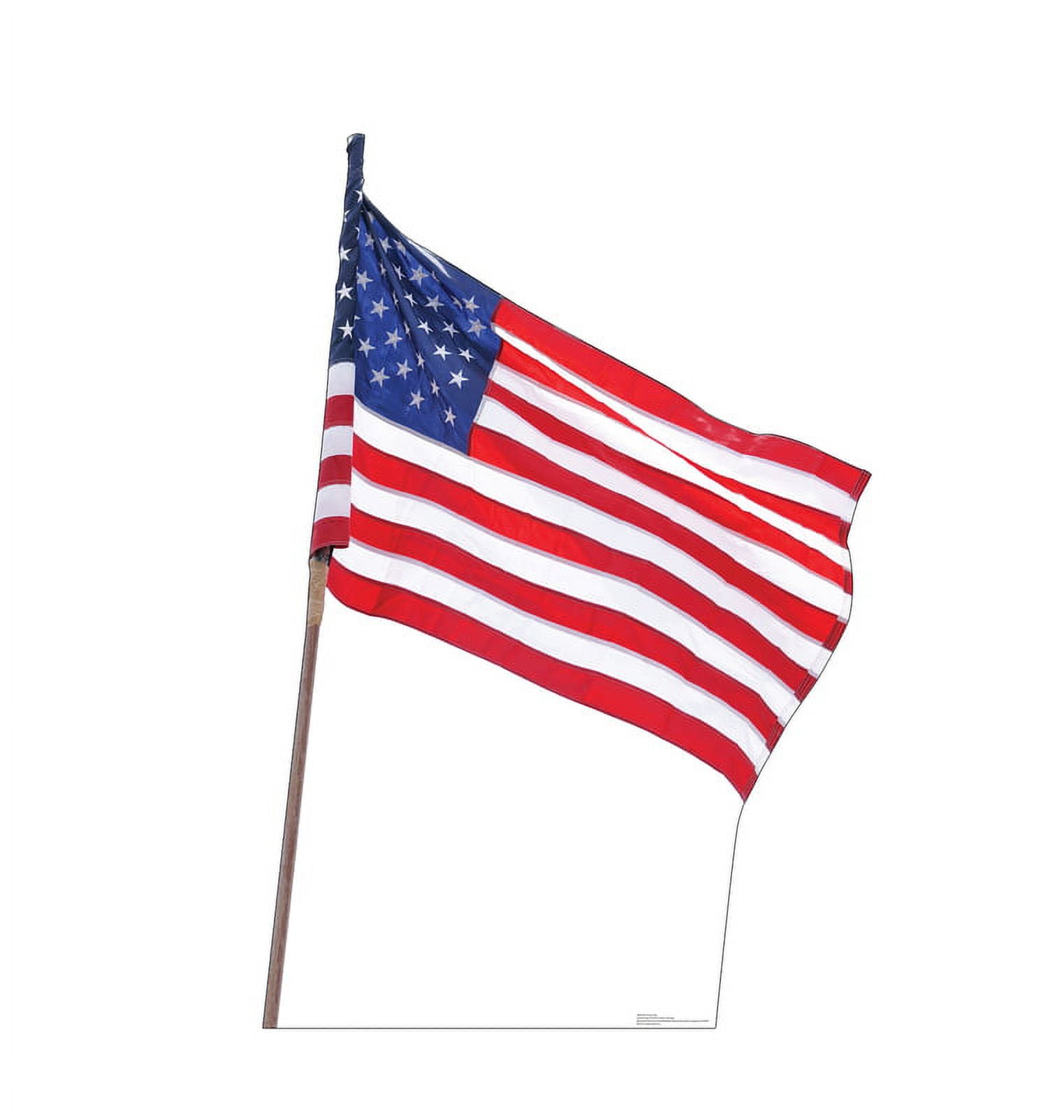66 x 45 in. American Flag Cardboard Cutout Standup