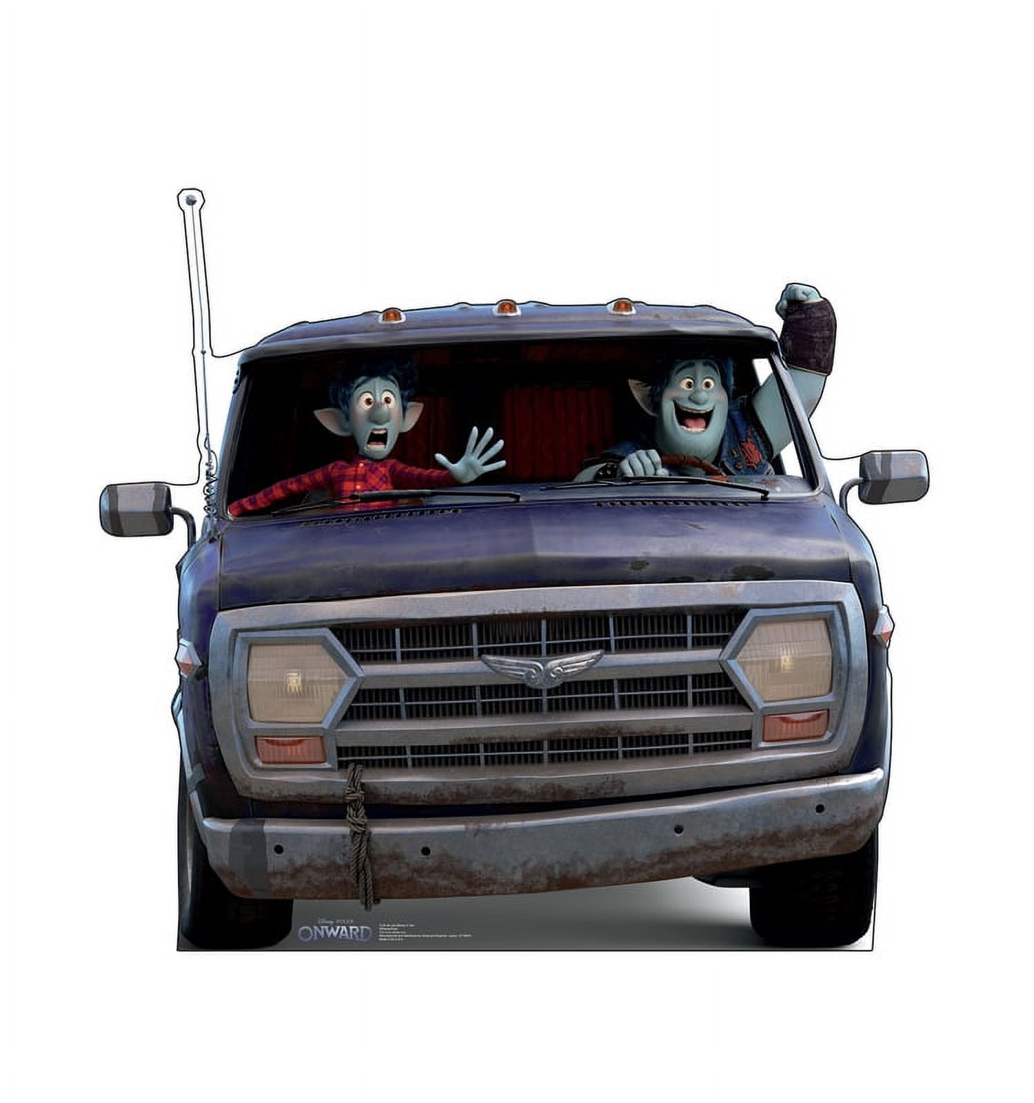 3129 45 x 50 in. Lan & Barley in Van Onward Disney & Pixar Cardboard Cutout