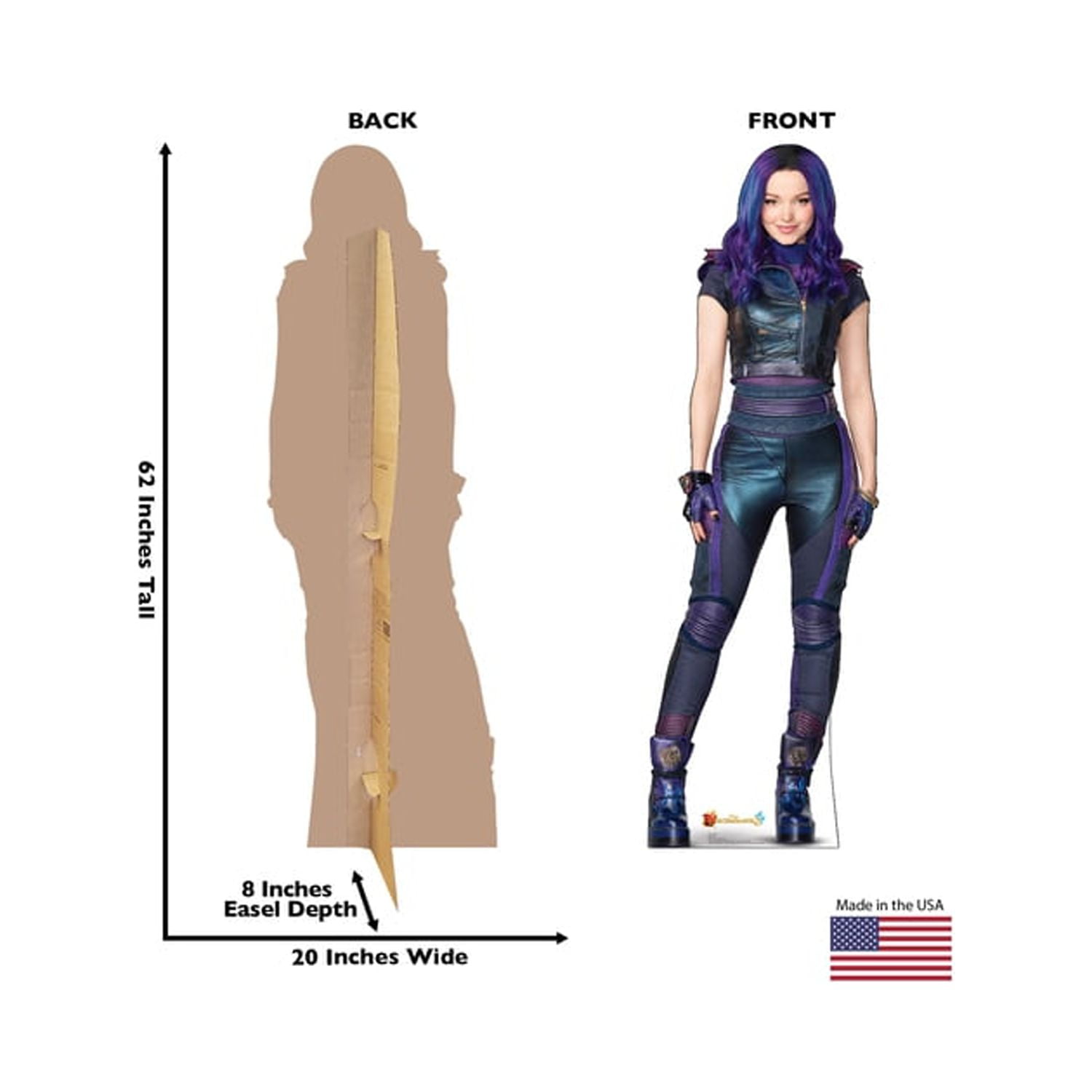 62 x 20 in. Mal Cardboard Cutout, Disney - Descendants 3