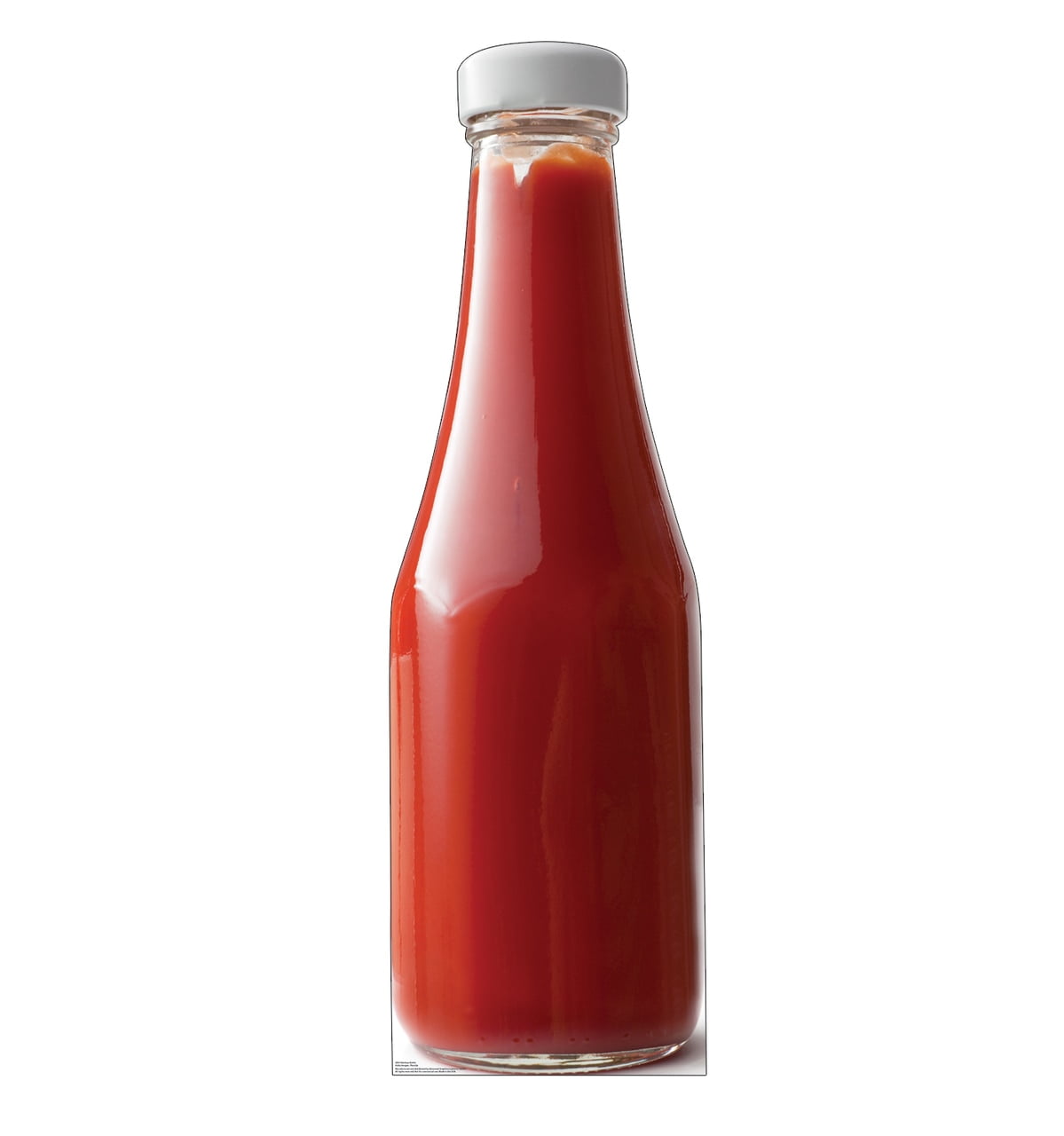 76 x 23 in. Ketchup Bottle Cardboard Cutout