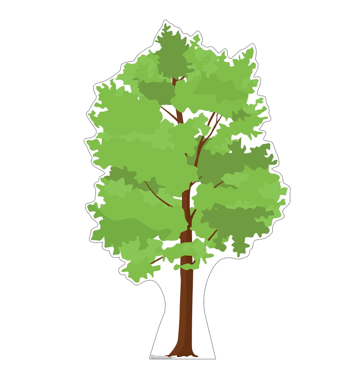 72 x 39 in. Tree Cardboard Cutout