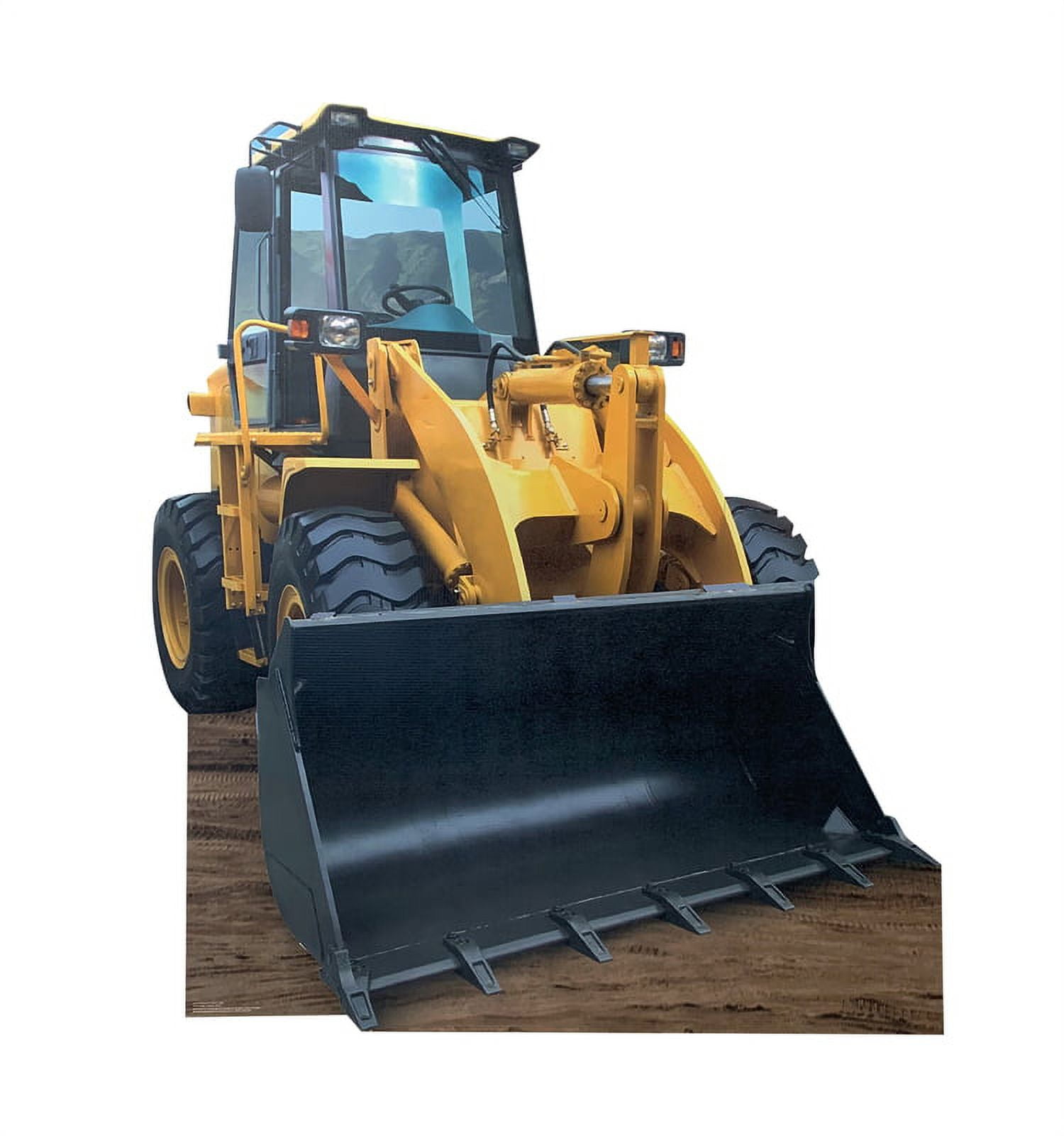 72 x 64 x 4 in. Construction Front Loader Cardboard Cutout