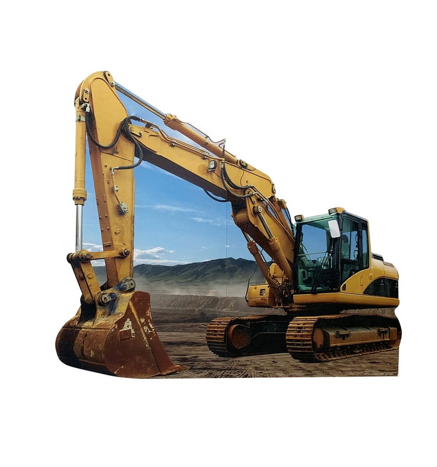 46 x 53 in. Construction Excavator Cardboard Cutout