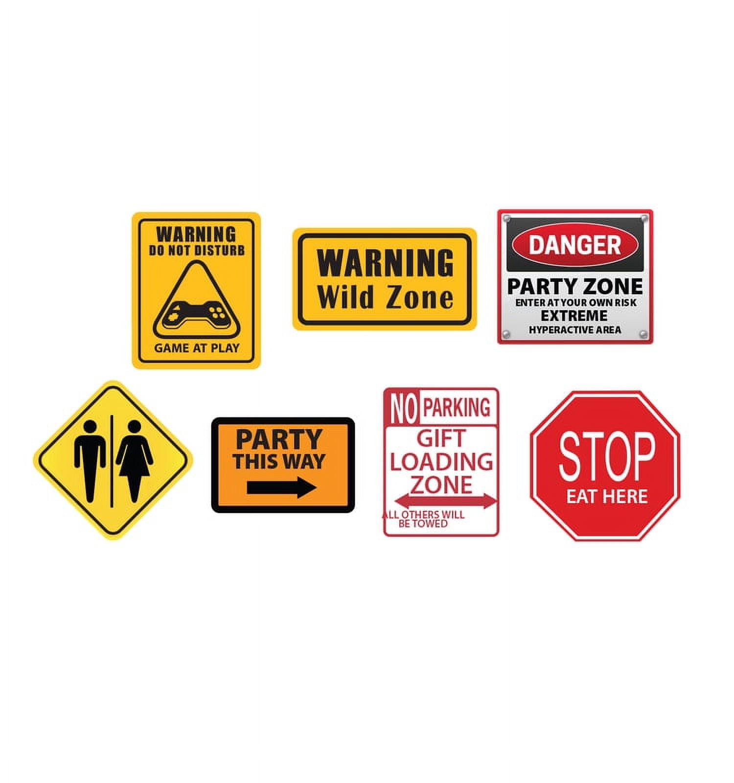 Picture of Advanced Graphics 3038 18 x 21 in. Party Construction Signs&#44; Set of 7