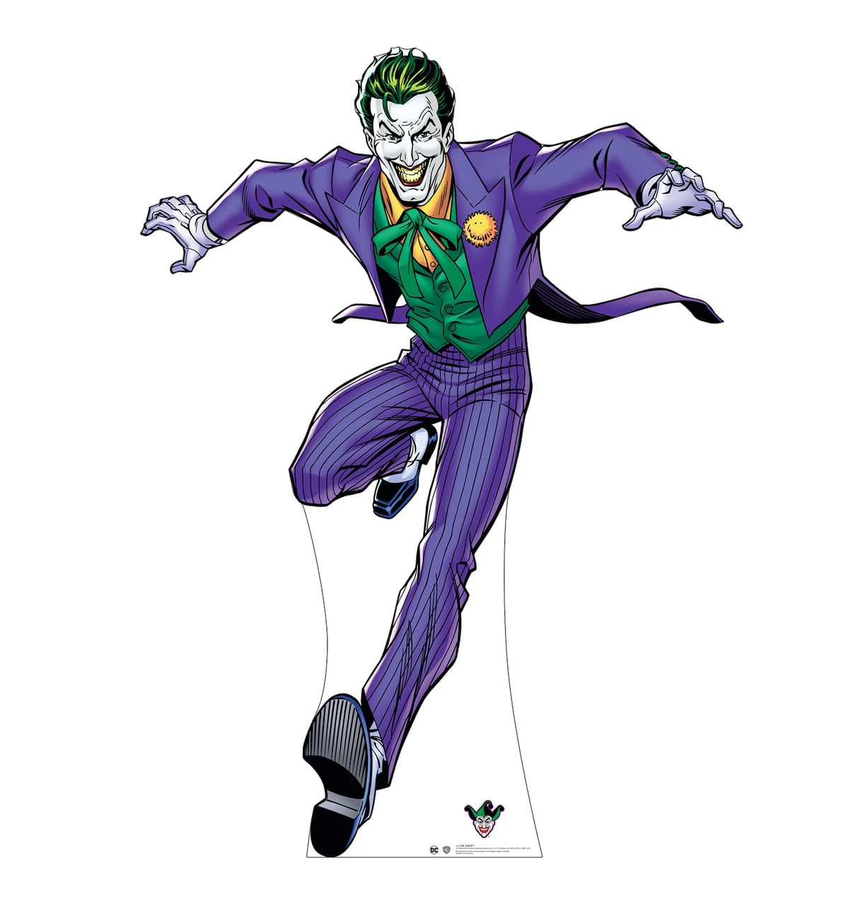 74 x 53 in. The Joker Cardboard Cutout