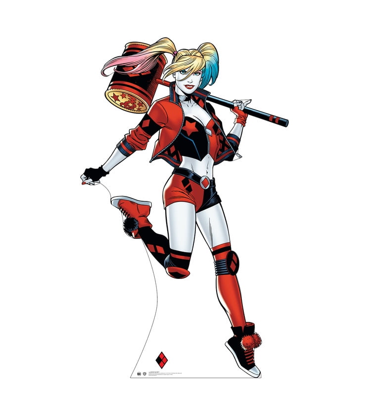 70 x 42 in. Harley Quinn Cardboard Cutout