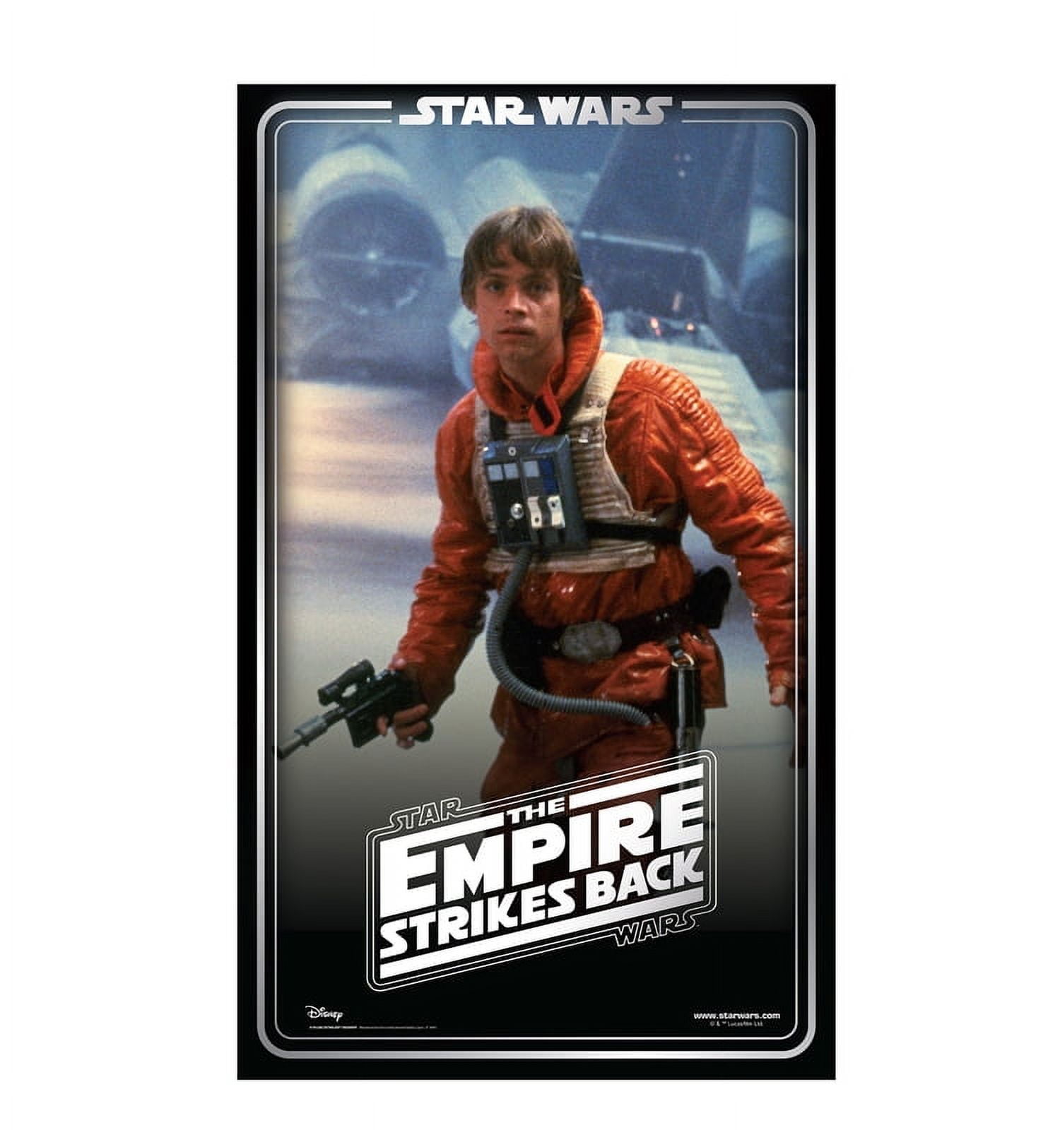 73 x 44 in. Luke Skywalker Backdrop Cardboard Cutout, Star Wars - 40th - Empire Strikes Back