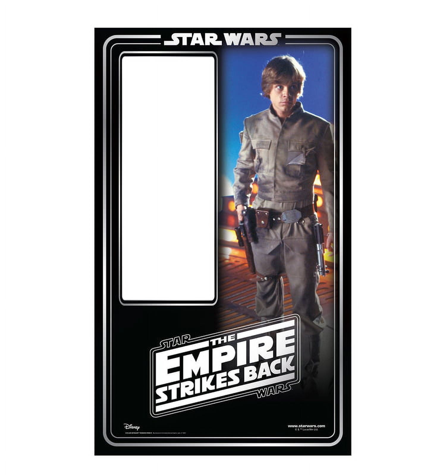 73 x 44 in. Luke Skywalker Cardboard Cutout, Star Wars - 40th - Empire Strikes Back