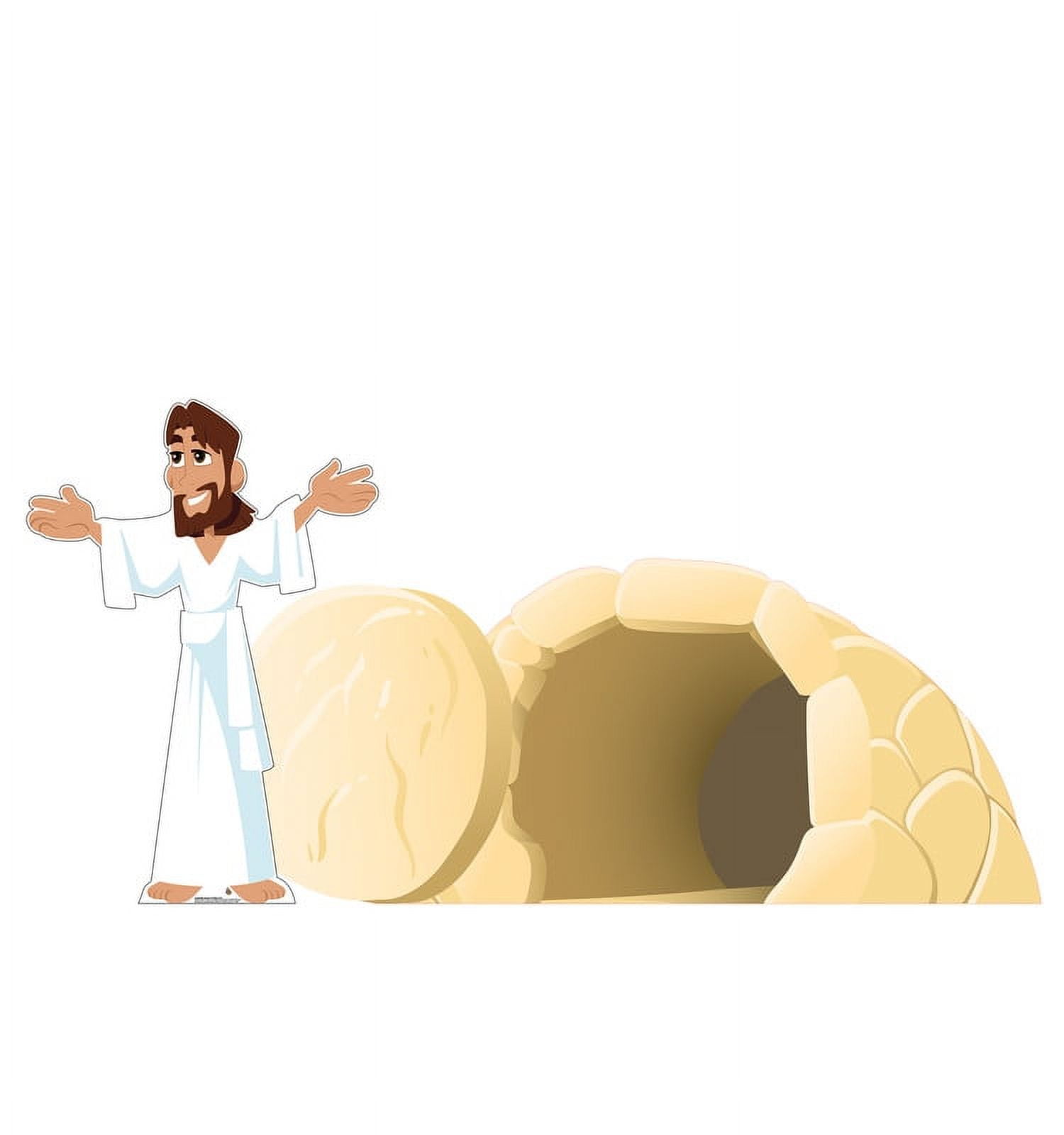 Picture of Advanced Graphics 3150 65 x 45 in. Easter-Jesus has Risen Set Cardboard Cutout, Creative for Kids