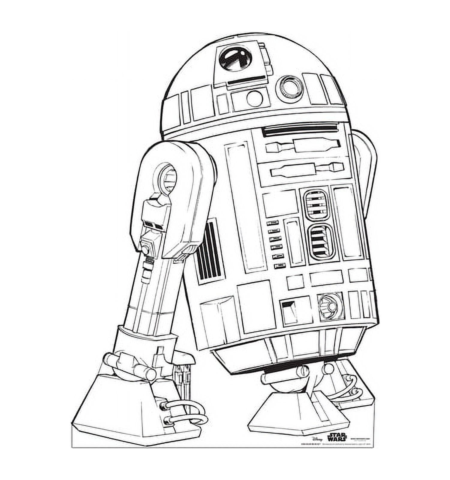 39 x 29 in. Color Me R2-D2 Cardboard Cutout, Star Wars