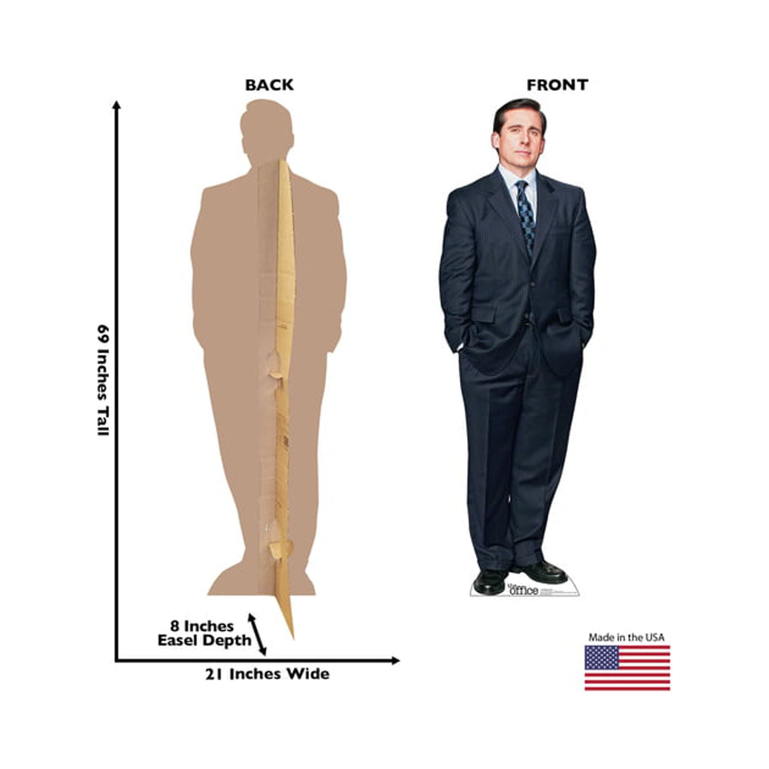69 x 21 in. Michael Scott Cardboard Cutout, The Office
