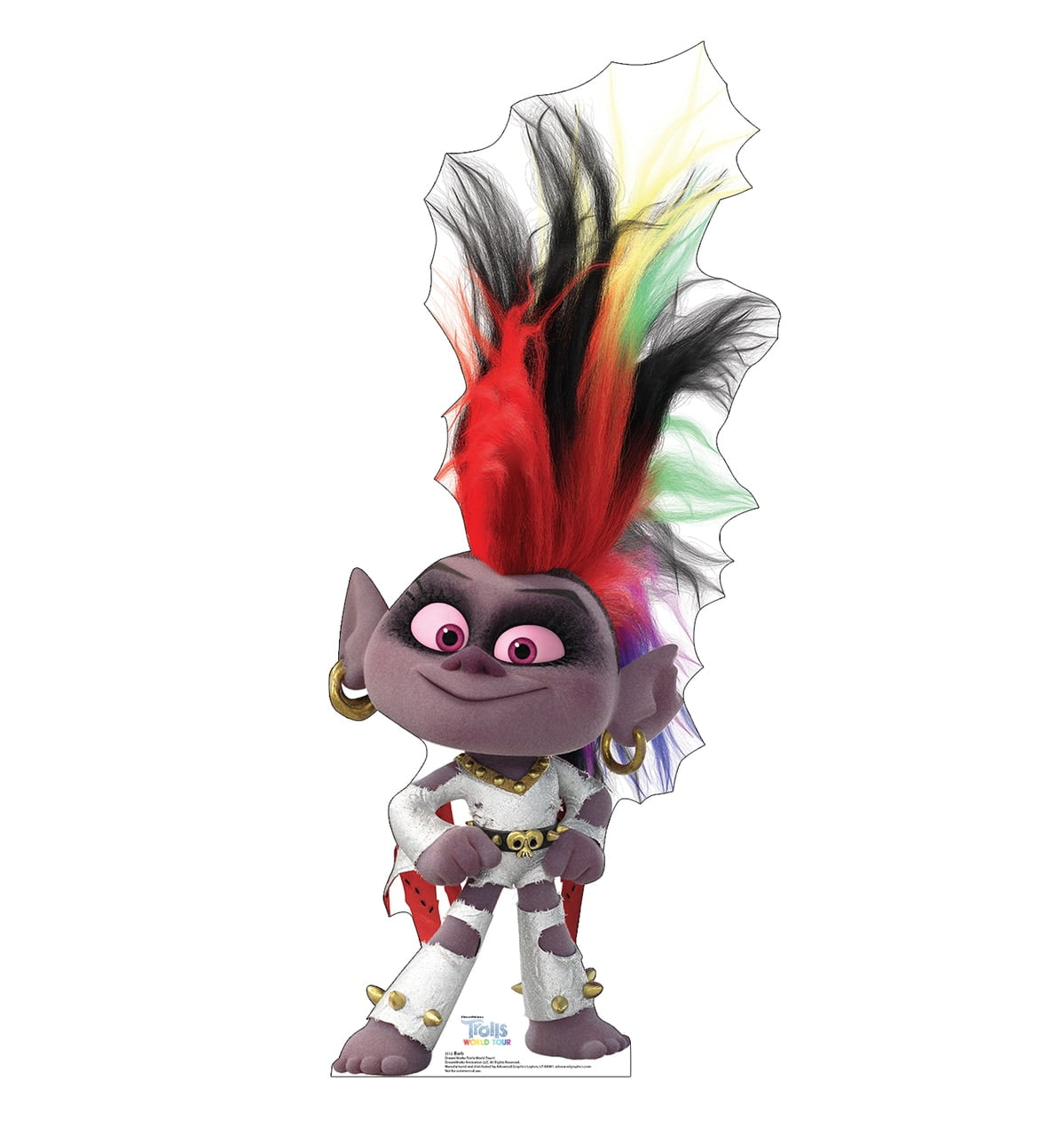 49 x 21 in. Barb Cardboard Cutout, The Trolls World Tour